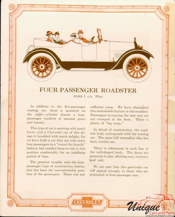 1918 Chevrolet V8 Brochure Page 10